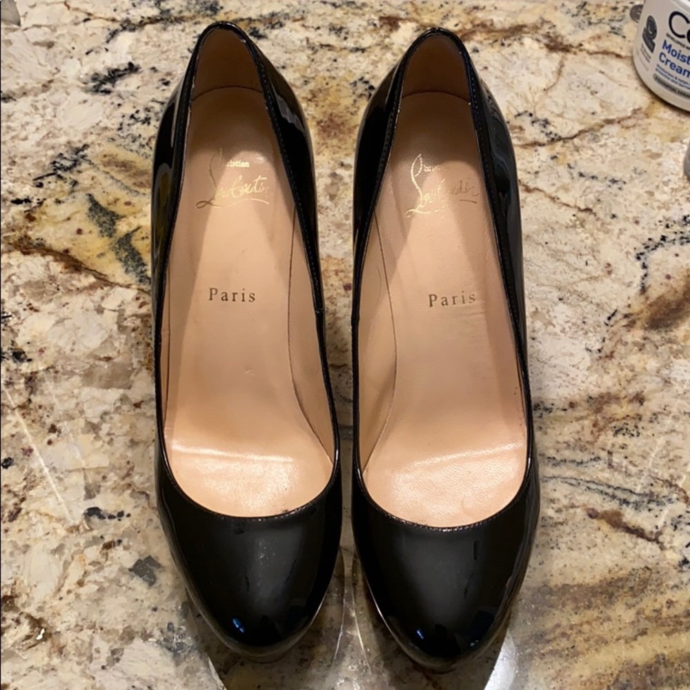 Christian Louboutin Bianca Black Patent Pump